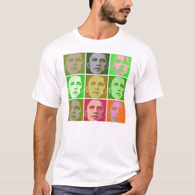 Obama Pop Art Style T-Shirt (Front)