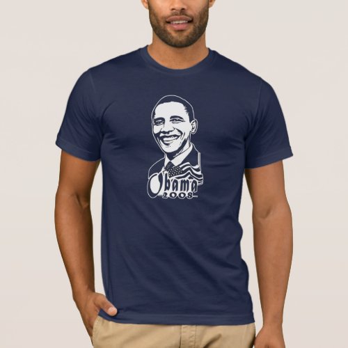 Obama Portrait 2008 Dark Shirt 