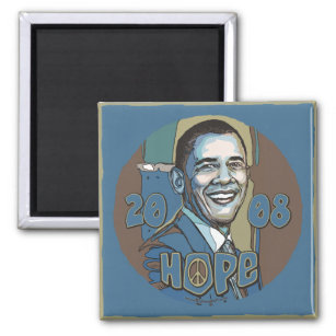 Obama Portrait 2008 Hope Magnet