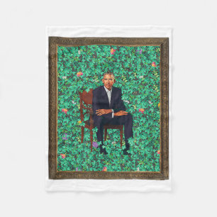 Obama Portrait Tee  Fleece Blanket