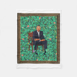 Obama Portrait Tee  Fleece Blanket