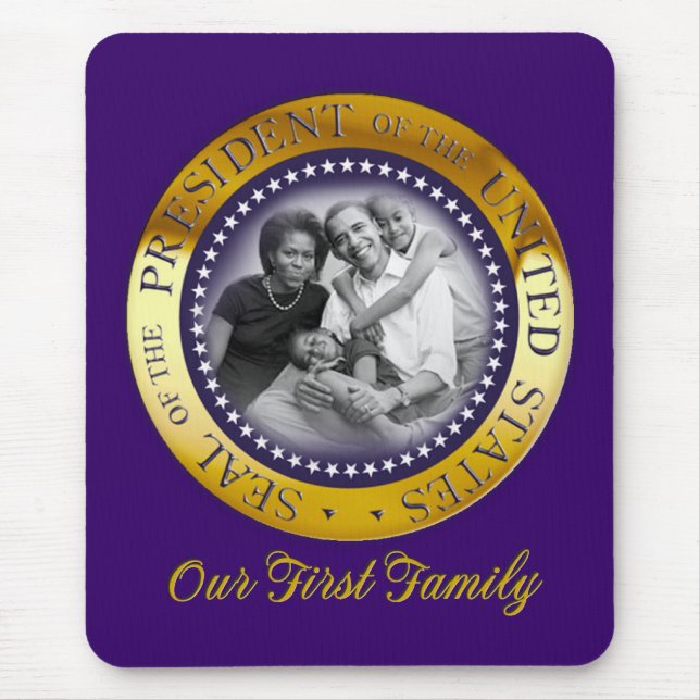 Obama Presidential Seal Portrait Mouse Pad (Front)
