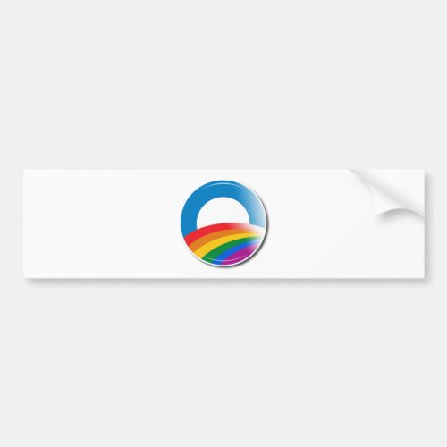 Obama Pride Button Bumper Sticker