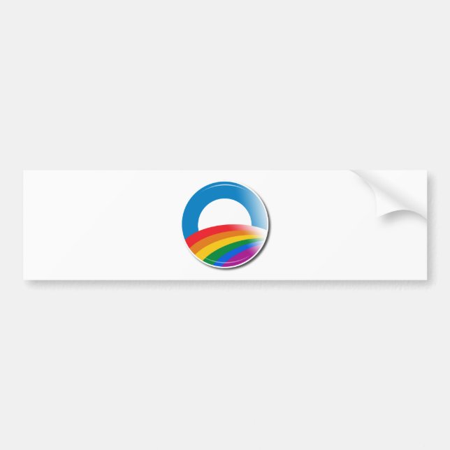 Obama Pride Button Bumper Sticker (Front)