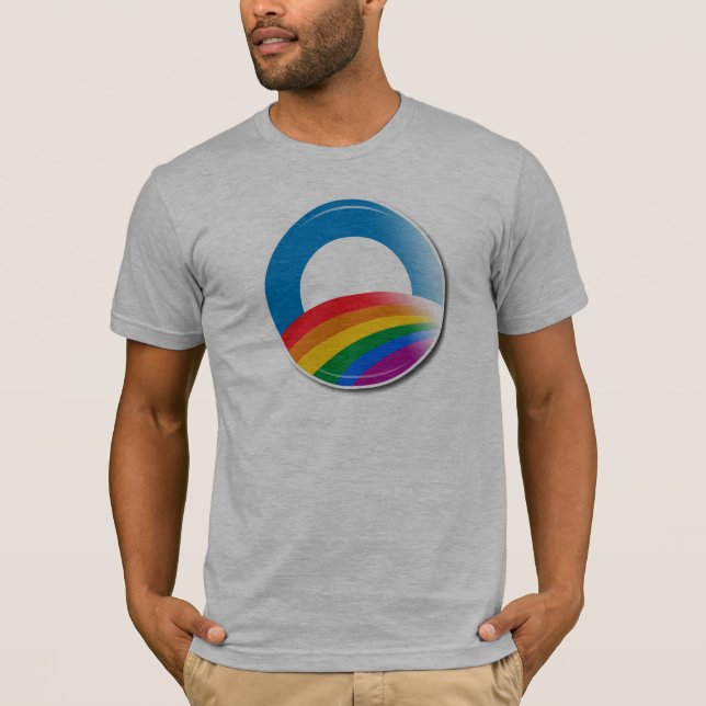 Obama Pride Button T-Shirt (Front)