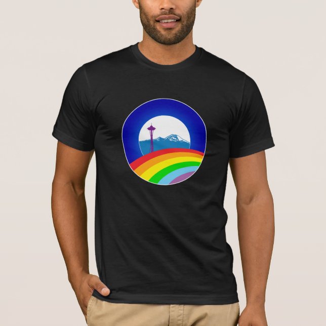 Obama Pride, Ltd Edition Seattle Shirt, Black T-Shirt (Front)
