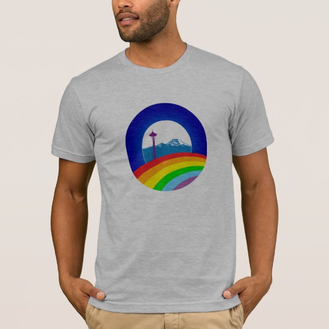 Obama Pride, Ltd Edition Seattle Shirt, Gray T-Shirt (Front)