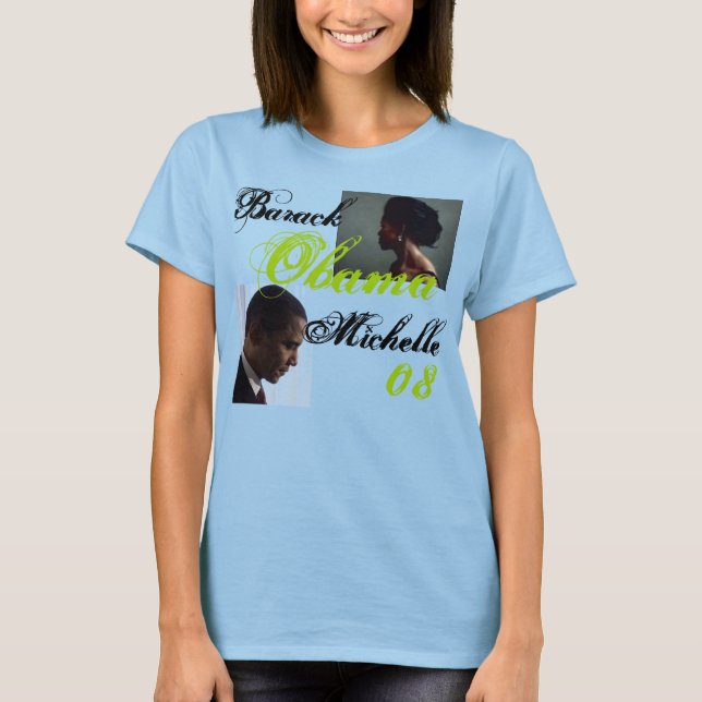 Obama profile, michelle profile, Barack, Michel... T-Shirt (Front)
