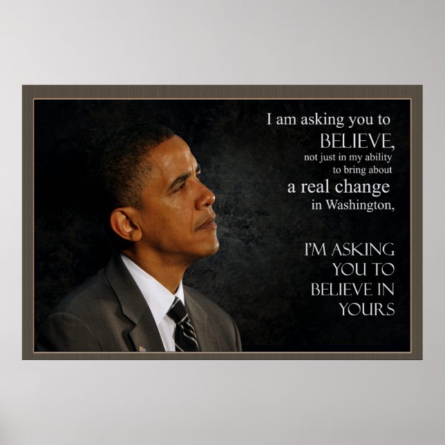 Obama Quote Poster (Front)