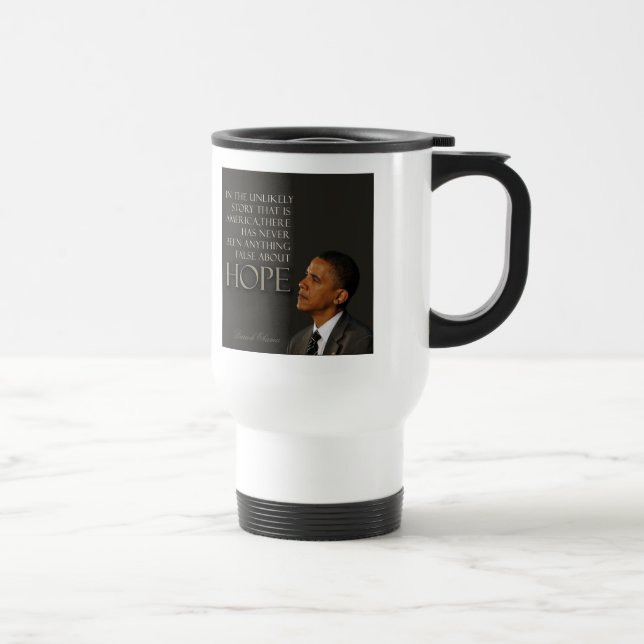 Obama Quote Travel Mug (Right)