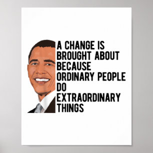 Obama Quotes Barack Obama Political Poster
