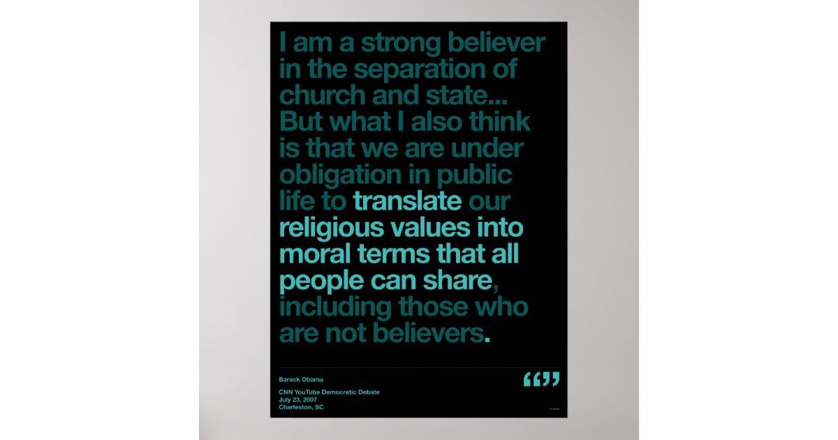Obama Quotes Poster | Zazzle.com
