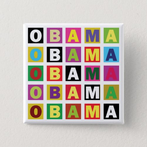 Obama Rainbow Button