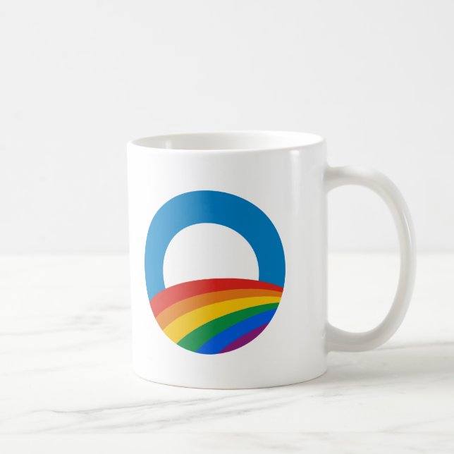 Obama Rainbow Coffee Mug (Right)