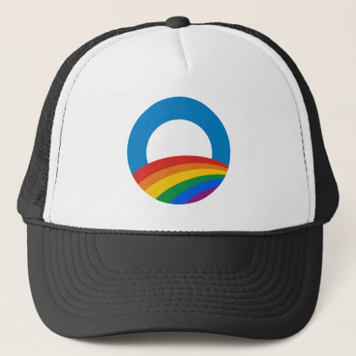 Obama Rainbow Trucker Hat