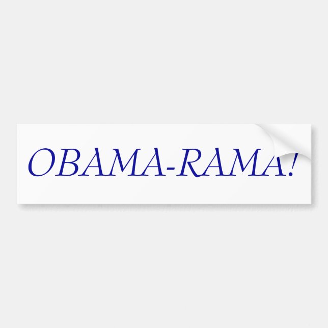OBAMA-RAMA! BUMPER STICKER (Front)