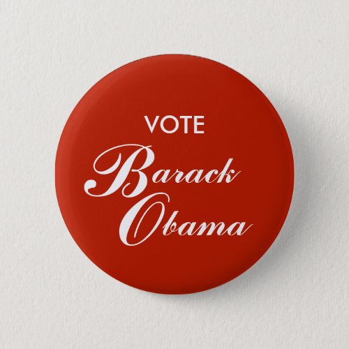 Obama Red Vote Button