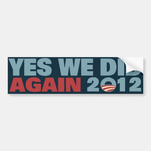 Obama Reelected 2012 Bumper Sticker