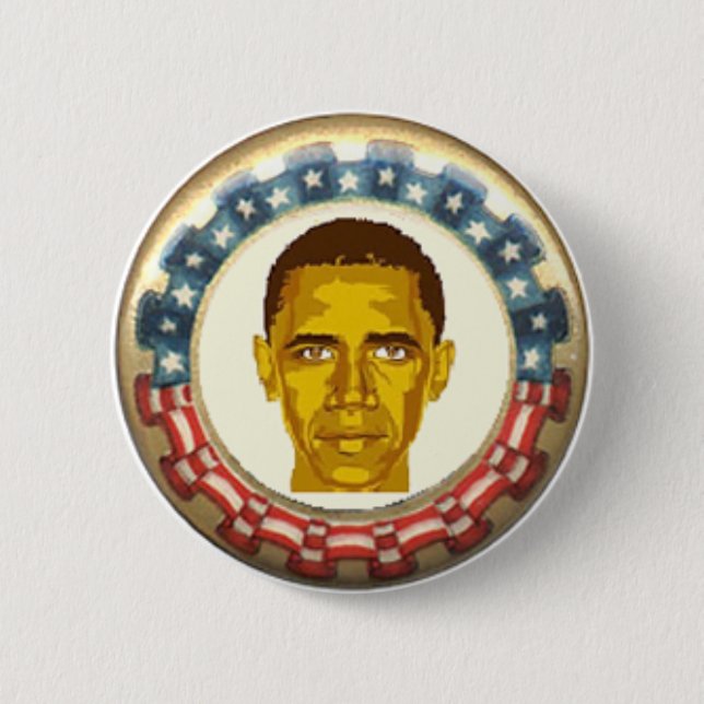 Obama Retro Button (Front)