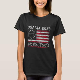 Obama Retro Vintage Us Flag Patriotic 2028 1776 Pr T-Shirt