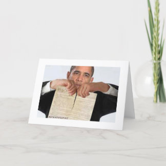 Obama Ripping Up the Constitution Card