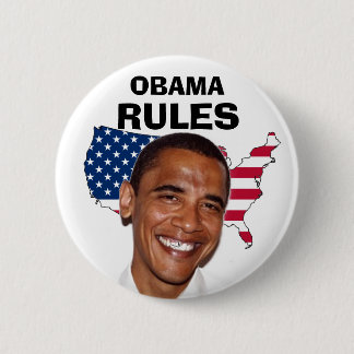 OBAMA, RULES PINBACK BUTTON
