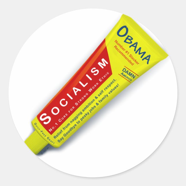 Obama Salve Classic Round Sticker (Front)