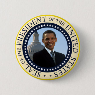 Obama Seal Blue Pinback Button