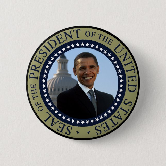 Obama Seal Gold Button (Front)
