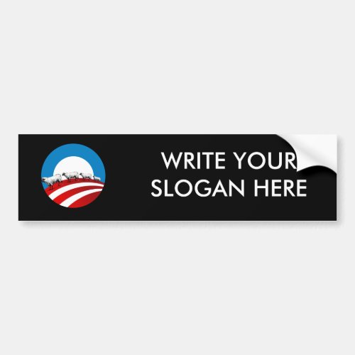 Obama Sheep Bumper Sticker