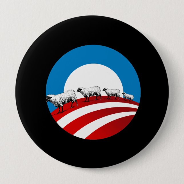 Obama Sheep Button (Front)