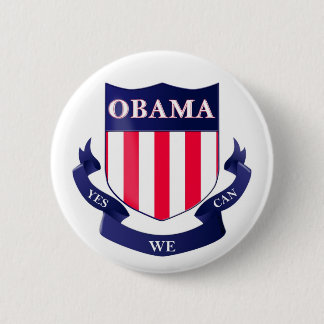 Obama Shield "yes we can" Button