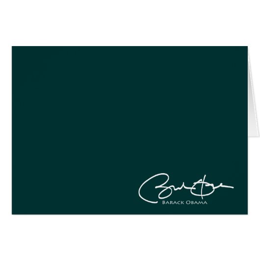 Obama Signature (Front Horizontal)