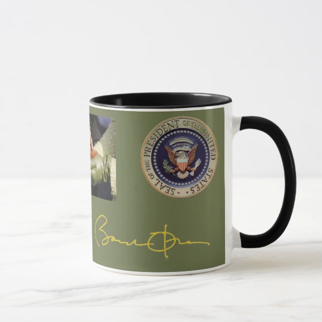 Obama Signature and Photo Mug (Right)