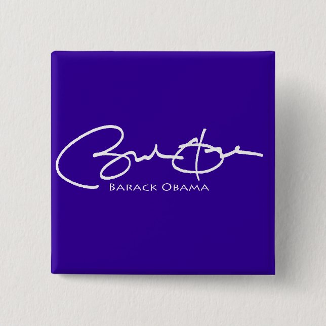 Obama Signature Button (Front)