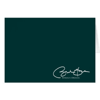 Obama Signature Cards