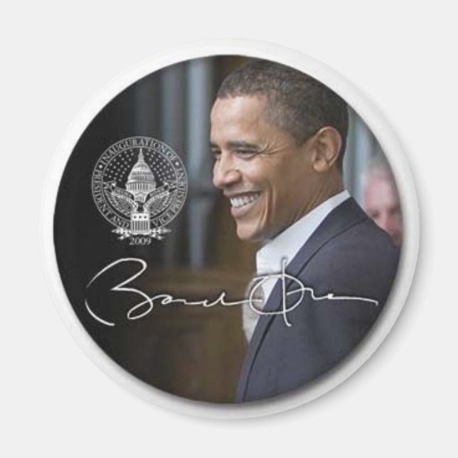 Obama signature Fridge magnet - Customized (Front)