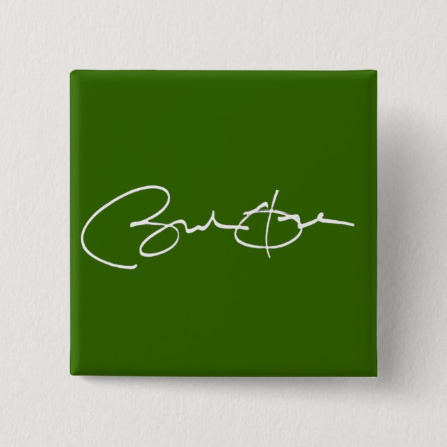 Obama Signature Pinback Button (Front)