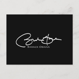 Obama Signature Postcard