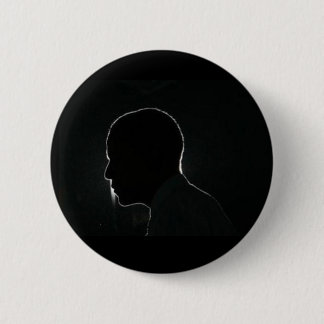 obama silhouette pinback button