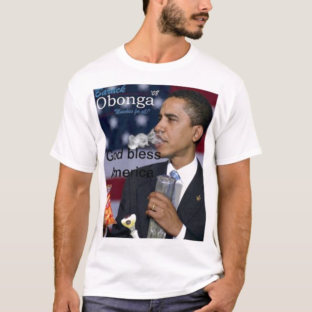 obama-smoking T-Shirt (Front)