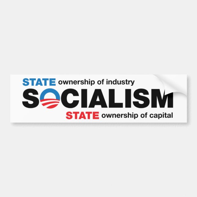 Obama Socialism Bumper Sticker (Front)