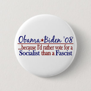 Obama Socialist Pinback Button