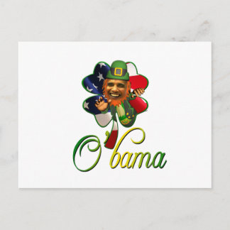 Obama St. Patrick's Day Spirit Postcard