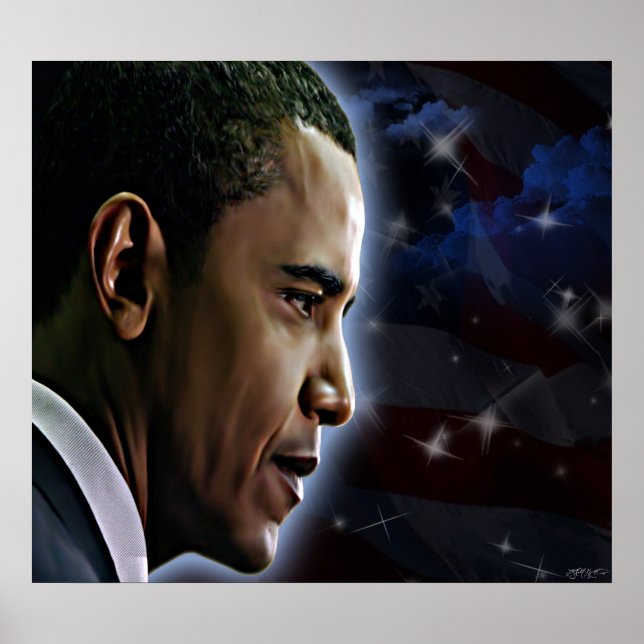 Obama-Stars and Stripes Poster (Front)