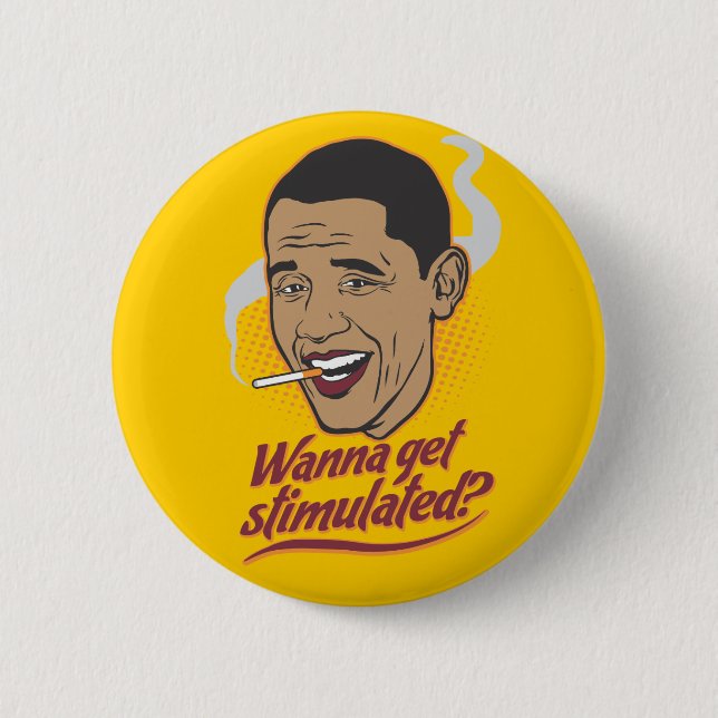 Obama Stimulus Button (Front)