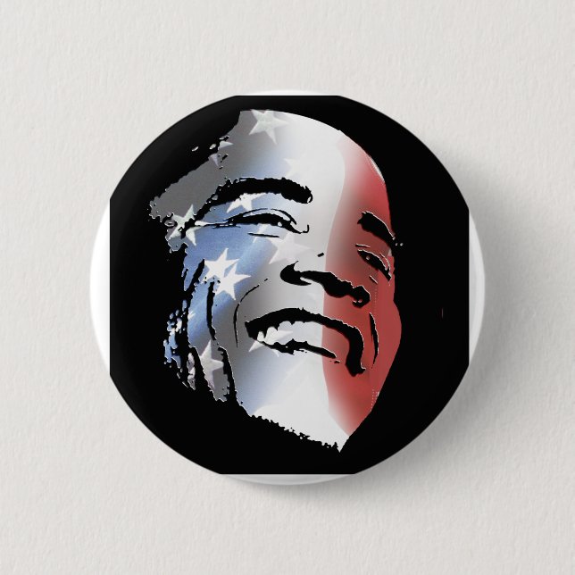 Obama StStripe 3black Button (Front)