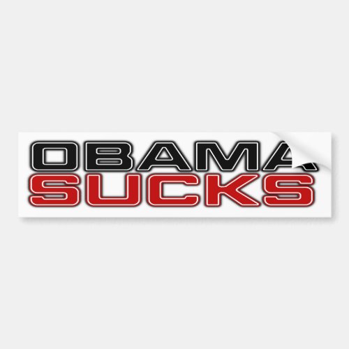 Obama Sucks Bumper Sticker