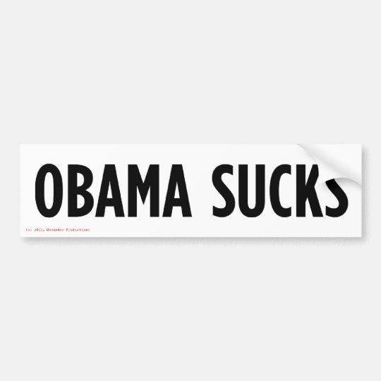Obama Sucks Bumper Sticker