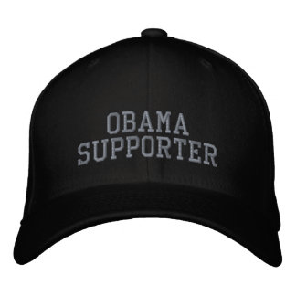 OBAMA SUPPORTER EMBROIDERED BASEBALL HAT